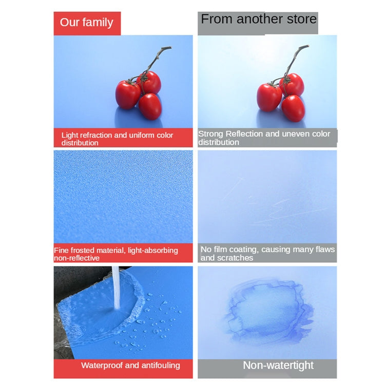 60 X 60cm Non-Reflective Matte PVC Board Double-Sided Solid Color Photo Background Board Filming Photography Props(Red + Pink) - free shipping - PMC TechLife - Order now!