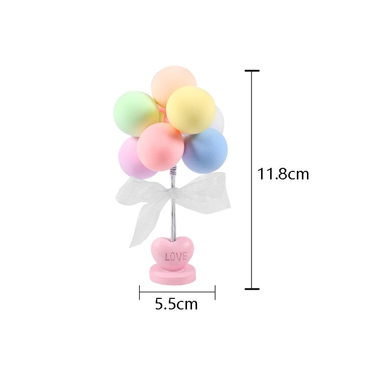 6 PCS Car Ornaments Love Balloon Personality Macaron Color Car Ornament(Pink White) - Ornaments by PMC TechLife | Online Shopping South Africa | PMC TechLife | Buy Now Pay Later Mobicred