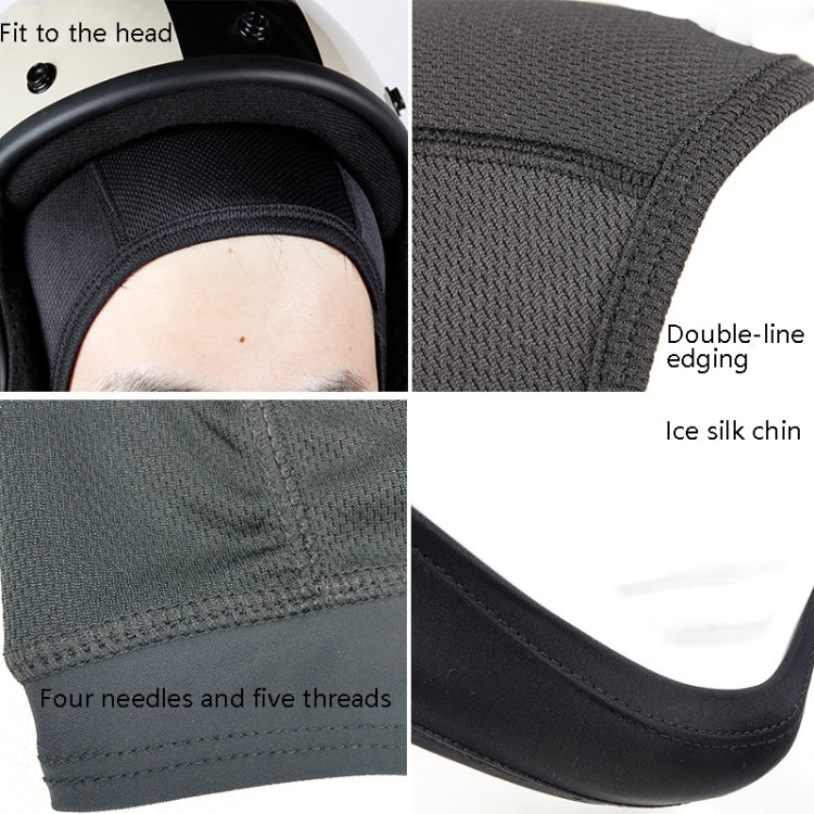MTTT1040 Motorcycle Helmet Interior Cap Breathable Quick Dry Sunscreen Sweat-Absorbent Sports Head Cover, Size: XL(Black) - Helmets by PMC TechLife | Online Shopping South Africa | PMC TechLife | Buy Now Pay Later Mobicred