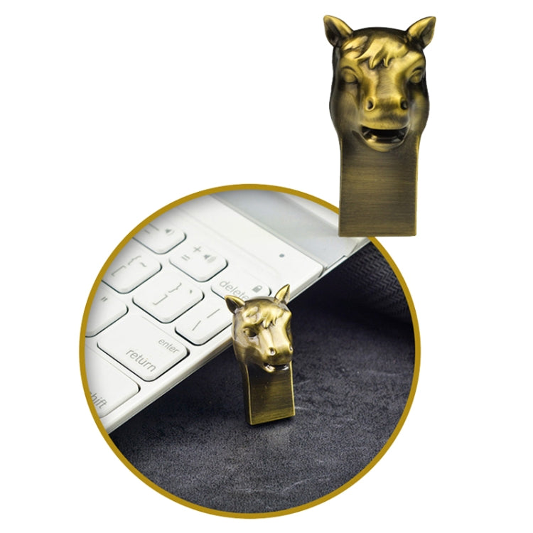 12ss USB 2.0 Zodiac Metal USB Flash Drives, Capacity:16GB(Horse) - USB Flash Drives by PMC TechLife | Online Shopping South Africa | PMC TechLife | Buy Now Pay Later Mobicred