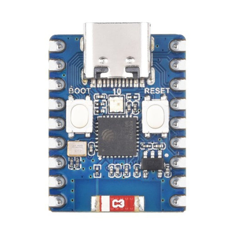 Waveshare 2.4GHz ESP32-C3 Mini Development Board, Based ESP32-C3FN4 Single-core Processor with Header - free shipping - PMC TechLife - Order now!