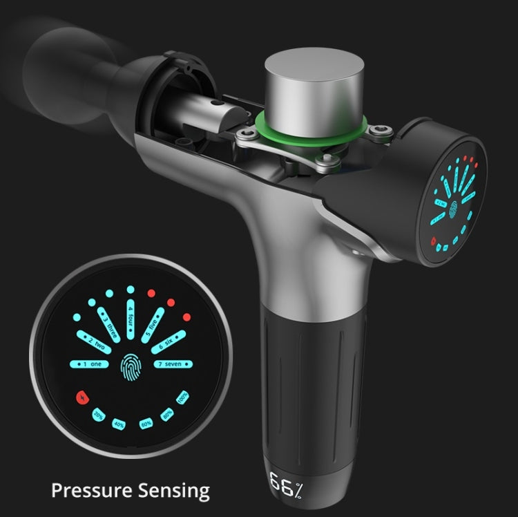 Y8-1 Fitness Massage Fascia Muscle Vibration Massager, Specification: Bright Gray(UK Plug) - free shipping - PMC TechLife - Order now!