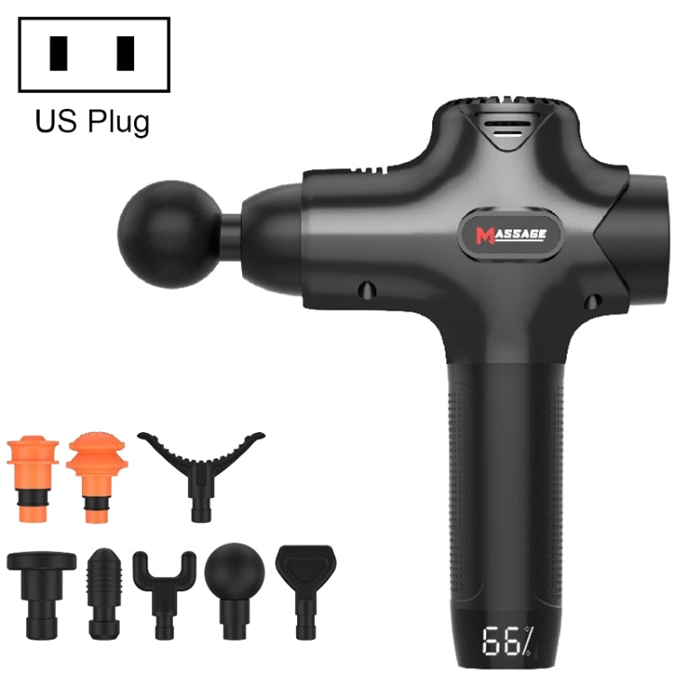 Y8-1 Fitness Massage Fascia Muscle Vibration Massager, Specification: Black(US Plug) - free shipping - PMC TechLife - Order now!