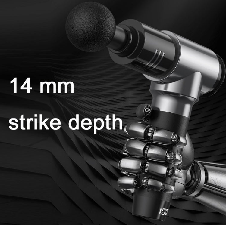 Y10 Fitness Massage Fascia Muscle Vibration Massager, Specification: 30 Gears Black(AU Plug) - free shipping - PMC TechLife - Order now!