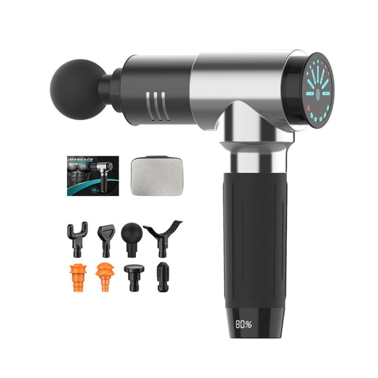 Y10 Fitness Massage Fascia Muscle Vibration Massager, Specification: 7 Gear Silver(US Plug) - free shipping - PMC TechLife - Order now!