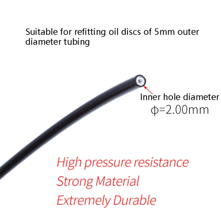 TRLREQ Mountain Bike Brake Tube 5mm Hydraulic Oil Disc Oil Brakes Braided Tube, Length: 3m (Red) - free shipping - PMC TechLife - Order now!