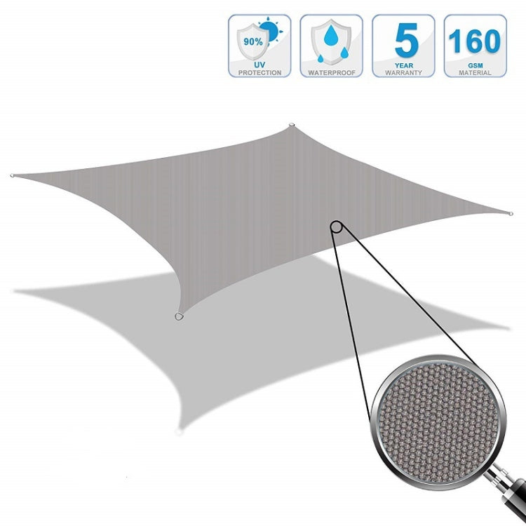 Outdoor Garden Sunshade Sail Waterproof Anti-UV Canopy, Size: 3m x 4m(Gray) - free shipping - PMC TechLife - Order now!