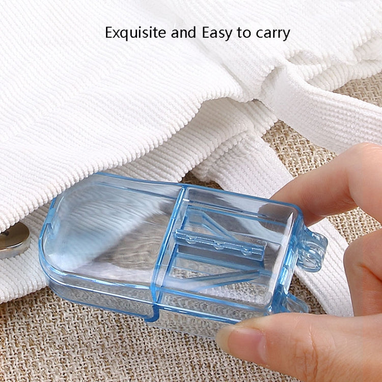 2pcs R8335 Transparent Medicine Cutter Food Grade Plastic Split Cartridge Pill Separator(Blue) - free shipping - PMC TechLife - Order now!