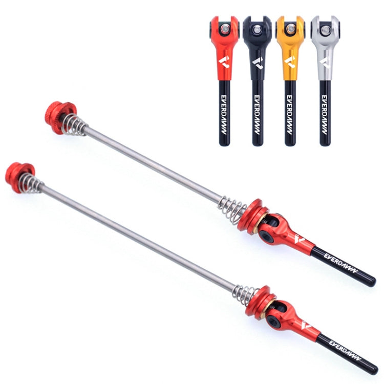 EVERDAWN Mountain Highway Bike Titanium Alloy Axis Quick Removal Rod Front And Rear Rollers Open Flower Drum Fixed Axis Trolley(Titanium Color) - Quick Release by PMC TechLife | Online Shopping South Africa | PMC TechLife | Buy Now Pay Later Mobicred