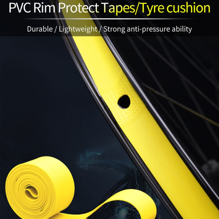 10 PCS Road Mountain Bike Anti-Stab Tire Pad Bicycle Wheel Set PVC Spoke Lining Tape, Colour: Yellow(700C x 18mm) - Others by PMc TechLife | Online Shopping South Africa | PMc TechLife | Buy Now Pay Later Mobicred