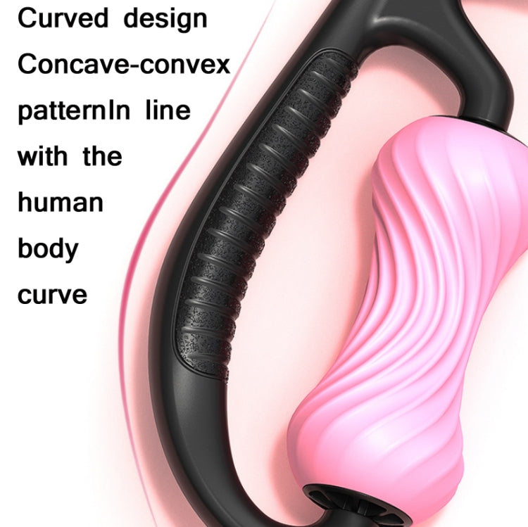 MIKE Loop Leg Roller Massager Muscle Spiral Line Relaxation Yoga Foam Roller(Elegant Black) - free shipping - PMC TechLife - Order now!