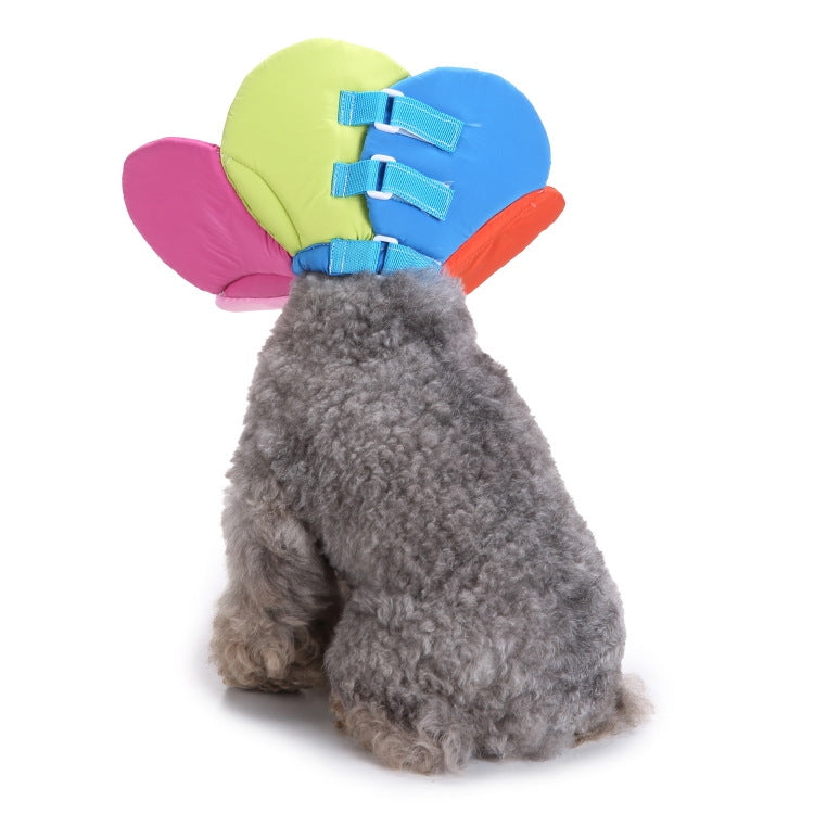 Pet Protection Collar Dog Flower Protection Collar, Specification: L(Rainbow) - Collars by PMC TechLife | Online Shopping South Africa | PMC TechLife | Buy Now Pay Later Mobicred