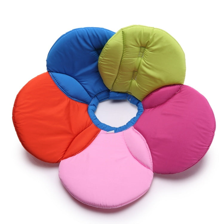 Pet Protection Collar Dog Flower Protection Collar, Specification: L(Rainbow) - Collars by PMC TechLife | Online Shopping South Africa | PMC TechLife | Buy Now Pay Later Mobicred