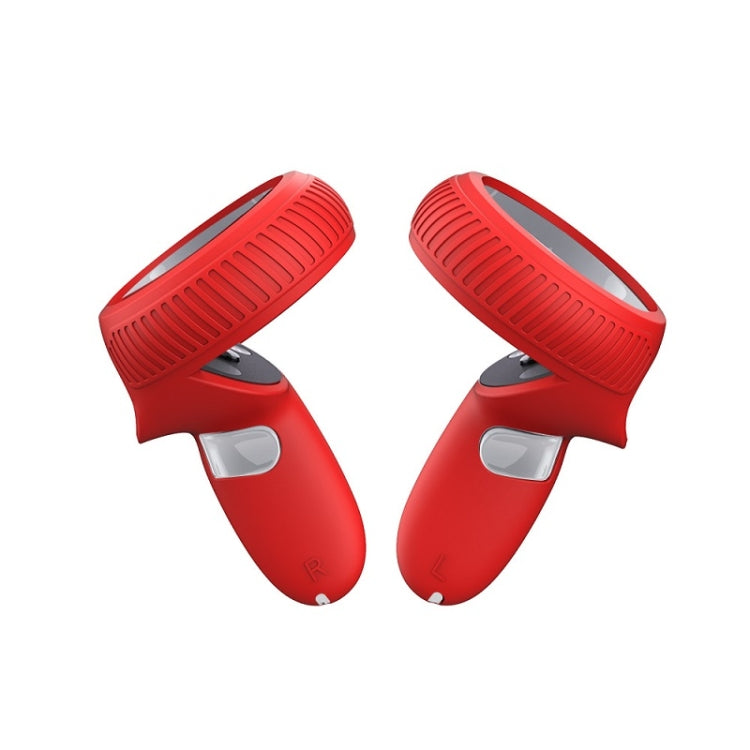 VR Handle Silicone Non-slip Drop Resistant Protective Cver For Meta Quest(Red) - VR Accessories by PMC TechLife | Online Shopping South Africa | PMC TechLife | Buy Now Pay Later Mobicred