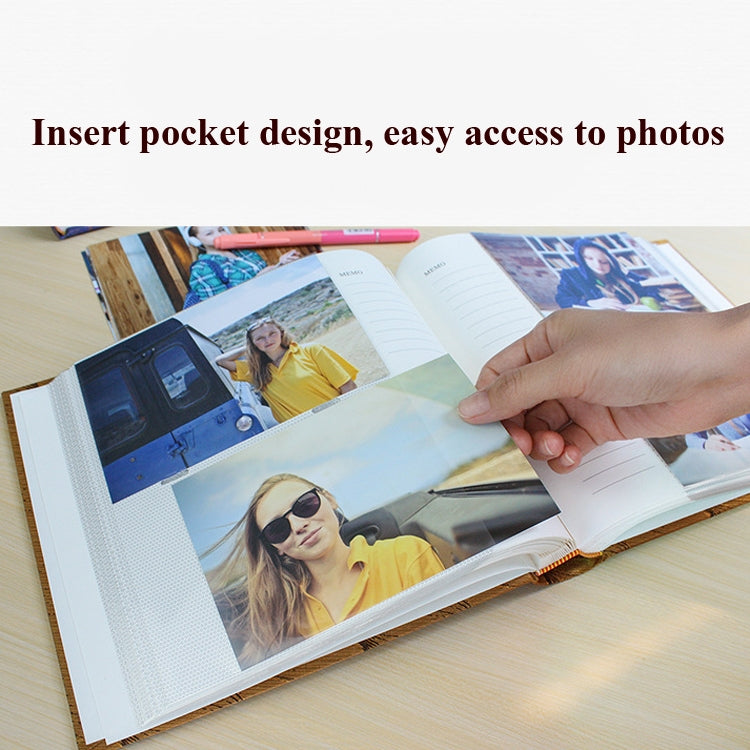 4R 6 Inch 200 Sheets Cloth Photo Album Baby Growth Memorial Album Interstitial Album(Black-brown) - free shipping - PMc TechLife - Order now!