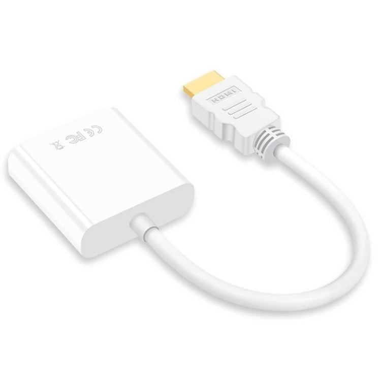 2 PCS Jasoz 1080P HDMI To VGA Converter Oxygen-Free Copper Core, Colour: White - Converter by Jasoz | Online Shopping South Africa | PMC TechLife | Buy Now Pay Later Mobicred