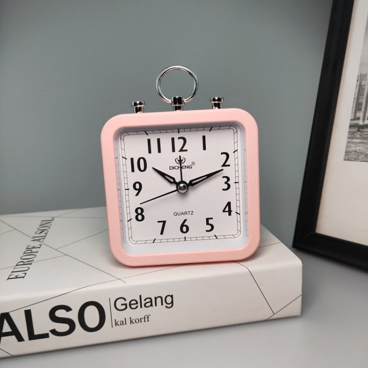 Candy Color Office Home Student Square Alarm Clock(Pink) - Alarm Clocks by PMc TechLife | Online Shopping South Africa | PMc TechLife | Buy Now Pay Later Mobicred