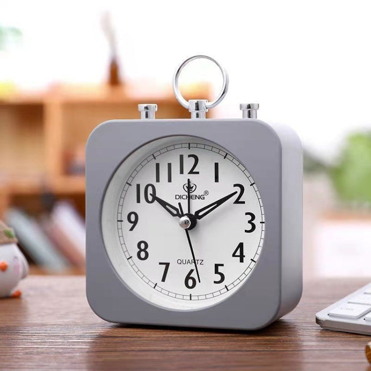 Lazy Silent Small Alarm Clock Office Home Desktop Clock(Black) - Alarm Clocks by PMc TechLife | Online Shopping South Africa | PMc TechLife | Buy Now Pay Later Mobicred