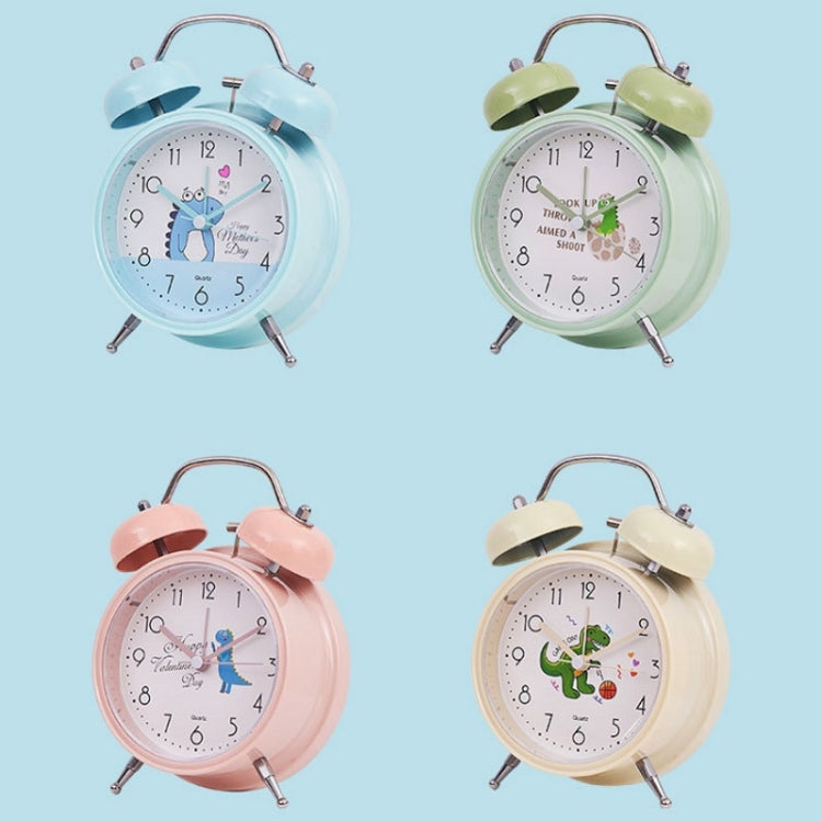Student Cute Style Bell Alarm Clock Bedside Mute Clock With Light Specification��� Y33 3 Inch (Blue) - Alarm Clocks by PMc TechLife | Online Shopping South Africa | PMc TechLife | Buy Now Pay Later Mobicred