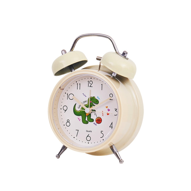 Student Cute Style Bell Alarm Clock Bedside Mute Clock With Light Specification��� Y33 3 Inch (Beige) - Alarm Clocks by PMc TechLife | Online Shopping South Africa | PMc TechLife | Buy Now Pay Later Mobicred