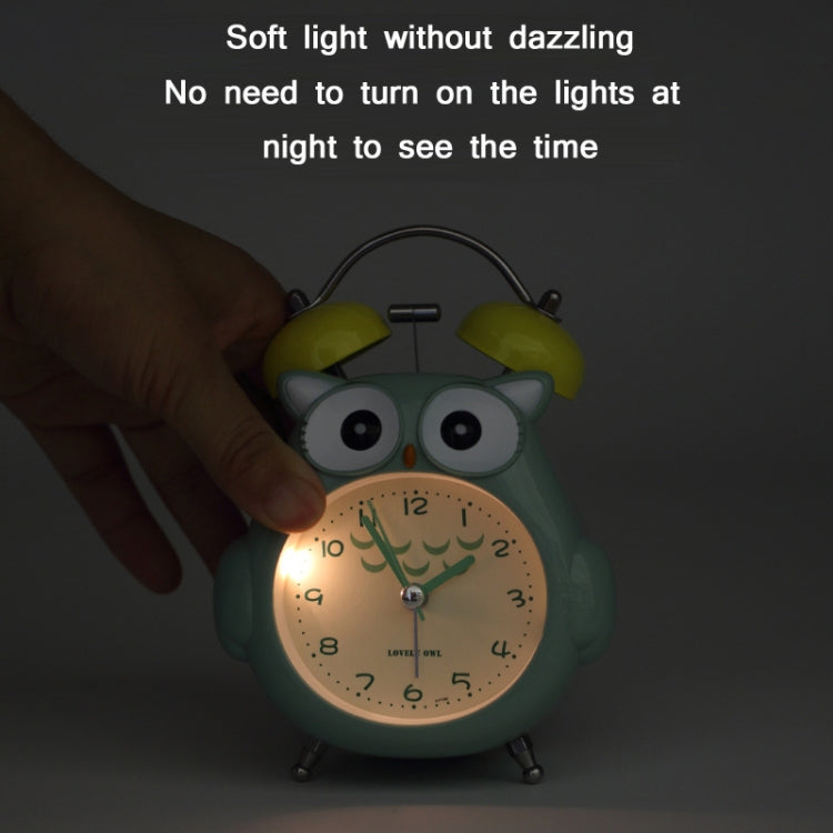 3 Inch Children Cartoon Owl Luminous Silent Bedside Snooze Small Alarm Clock(Pink) - Alarm Clocks by PMc TechLife | Online Shopping South Africa | PMc TechLife | Buy Now Pay Later Mobicred