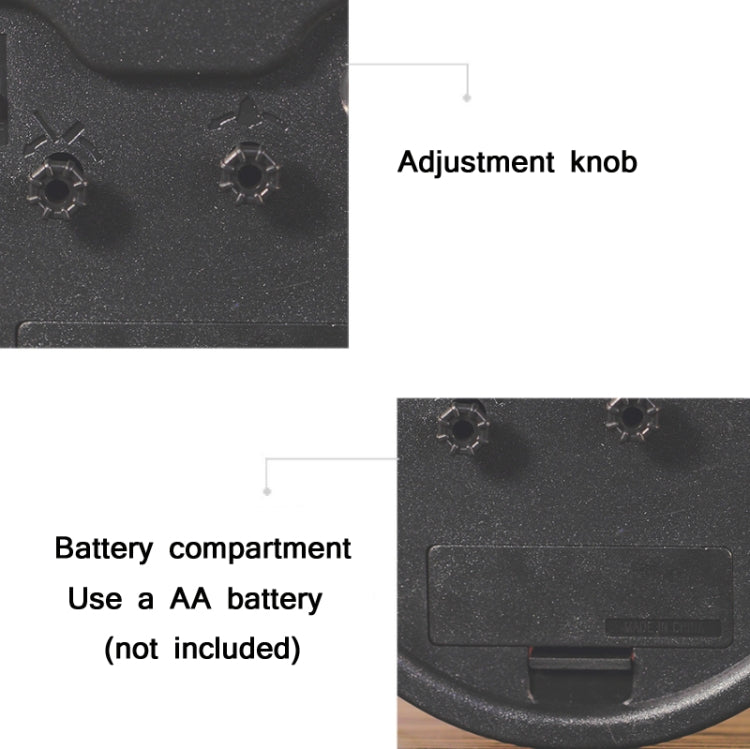 4 Inch Bedroom Bedside Stereo Digital Silent Alarm Clock With Light(Black Shell Black Surface) - Alarm Clocks by PMc TechLife | Online Shopping South Africa | PMc TechLife | Buy Now Pay Later Mobicred