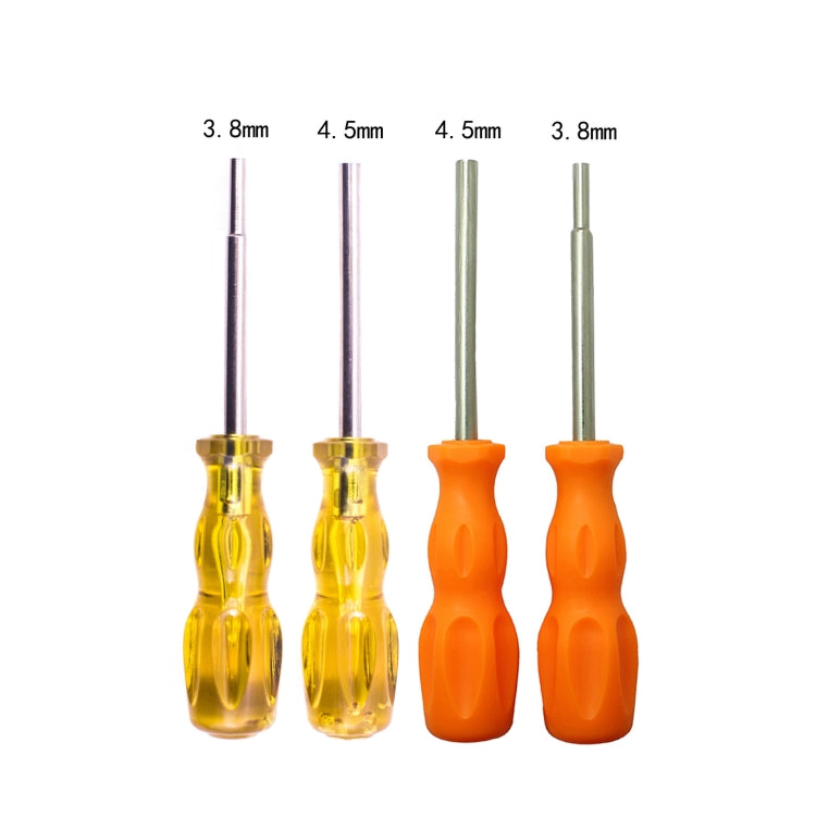 4 PCS Disassembly Tool Screwdriver Sleeve Applicable For Nintendo N64 / SFC / GB / NES / NGC(Transparent Yellow 4.5mm) - Tools by PMC TechLife | Online Shopping South Africa | PMC TechLife | Buy Now Pay Later Mobicred