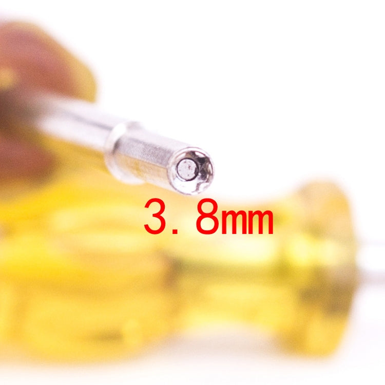 4 PCS Disassembly Tool Screwdriver Sleeve Applicable For Nintendo N64 / SFC / GB / NES / NGC(Transparent Yellow 3.8mm) - Tools by PMC TechLife | Online Shopping South Africa | PMC TechLife | Buy Now Pay Later Mobicred