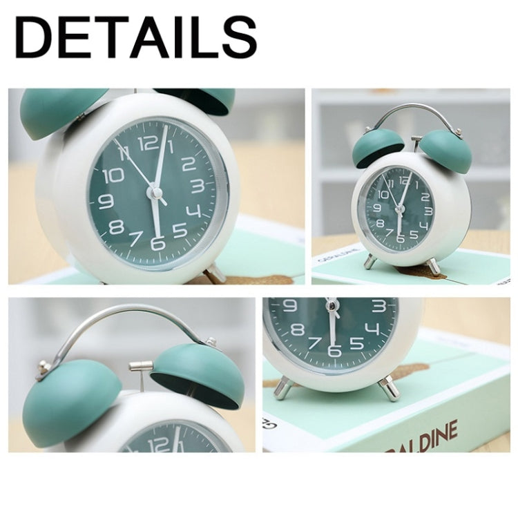 Bedroom Desktop Metal Digital Mechanical Alarm Clock Living Room Silent Clock With Night Light(Green) - Alarm Clocks by PMc TechLife | Online Shopping South Africa | PMc TechLife | Buy Now Pay Later Mobicred