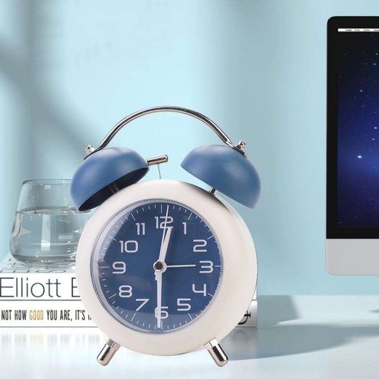Bedroom Desktop Metal Digital Mechanical Alarm Clock Living Room Silent Clock With Night Light(Pink) - Alarm Clocks by PMc TechLife | Online Shopping South Africa | PMc TechLife | Buy Now Pay Later Mobicred