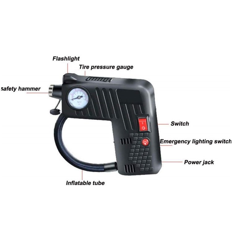 YX-301 12V Multi-Function Car Electric Portable Hand-Held Inflatable Pump(Black) - Inflatable Pump by PMC TechLife | Online Shopping South Africa | PMC TechLife