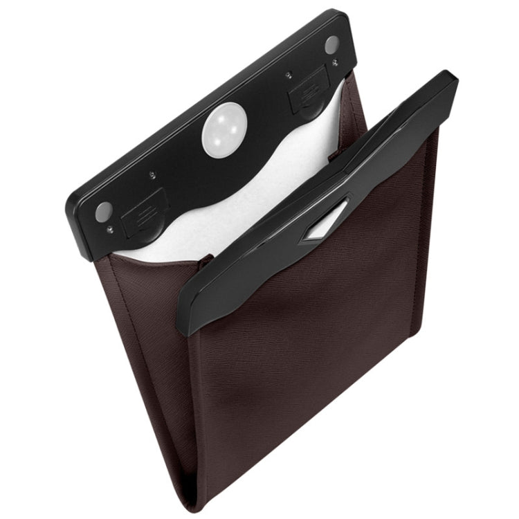 Car Trash Can Storage Bag Hanging Paste With LED Light Garbage Bag(Small (Mocha Brown)) - Stowing Tidying by PMC TechLife | Online Shopping South Africa | PMC TechLife | Buy Now Pay Later Mobicred