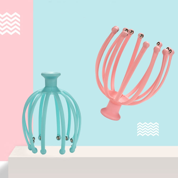 12 Claw Head Massager Octopus Rotating Ball Relaxing Massager(Pink) - free shipping - PMC TechLife - Order now!