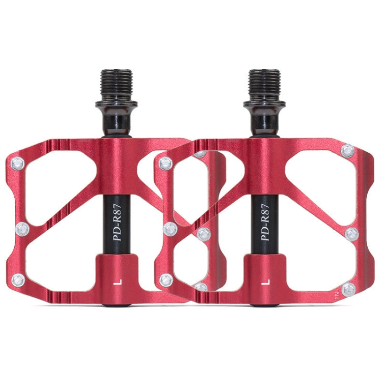 1 Pair PROMEND Mountain Bike Road Bike Bicycle Aluminum Pedals(PD-R87 Red) - free shipping - PMc TechLife - Order now!