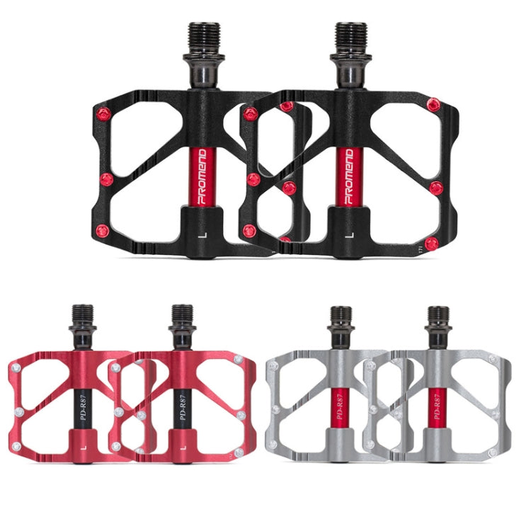 1 Pair PROMEND Mountain Bike Road Bike Bicycle Aluminum Pedals(PD-R87 Red) - free shipping - PMc TechLife - Order now!