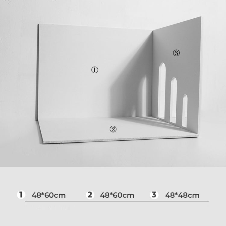 2 Background Board+Large 3-Arch Door Solid Wood Geometric Polygon Camera Props Creative Photography Ornaments - free shipping - PMC TechLife - Order now!