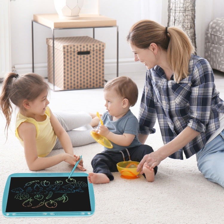 15inch Charging Tablet Doodle Message Double Writing Board LCD Children Drawing Board, Specification: Monochrome Lines (Blue) -  by PMC TechLife | Online Shopping South Africa | PMC TechLife | Buy Now Pay Later Mobicred