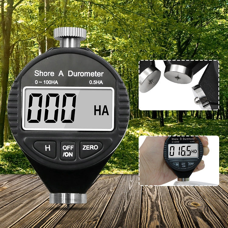 Electronic Digital Display Hard Meter Plastic Rubber Silicone Tire Hardness Meter, Model: 0-100HC C - Measuring Tools by PMC TechLife | Online Shopping South Africa | PMC TechLife | Buy Now Pay Later Mobicred