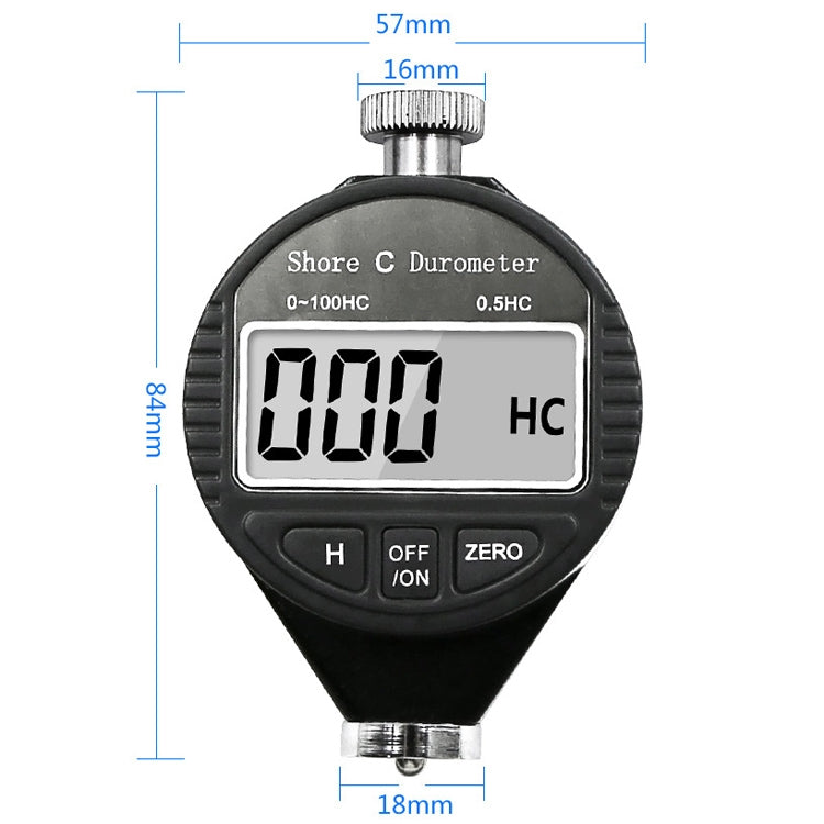 Electronic Digital Display Hard Meter Plastic Rubber Silicone Tire Hardness Meter, Model: 0-100HC C - Measuring Tools by PMC TechLife | Online Shopping South Africa | PMC TechLife | Buy Now Pay Later Mobicred