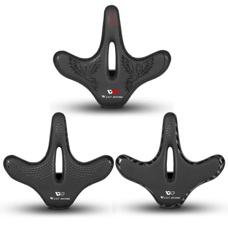 WEST BIKING YP0801122 Bicycle Mountain Bike Large Cushion Leisure And Comfortable Bicycle Saddle(Line Swallow) - free shipping - PMc TechLife - Order now!
