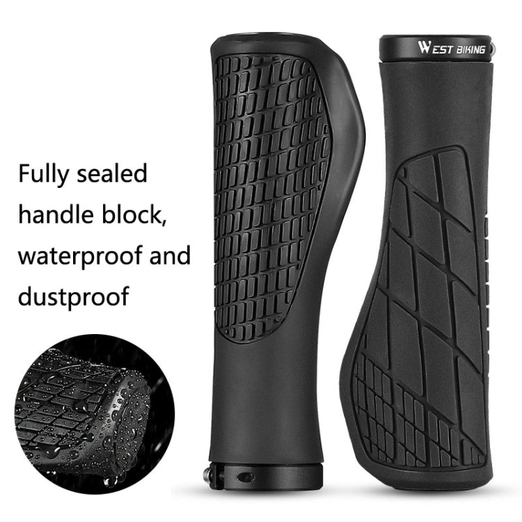 1 Pair WEST BIKING YP0804060 Bicycle Grips Mountain Bike Non-Slip Rubber Grips(Purple) - free shipping - PMc TechLife - Order now!