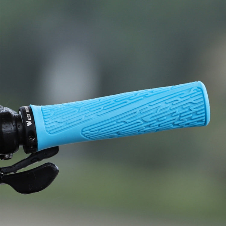 1 Pair WEST BIKING YP0804061 Bicycle Anti-Slip Shock Absorber Grip Mountain Bike Rubber Handlebar Cover(Red) - free shipping - PMc TechLife - Order now!