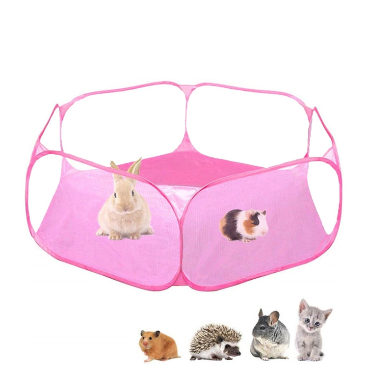 Portable Small Animal Game Fence Folding Outdoor Interior Pet Tent(Pink Opp Bag) - Trees & Condos by PMC TechLife | Online Shopping South Africa | PMC TechLife