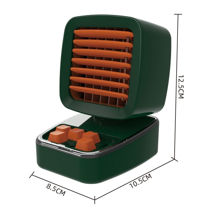 A5 Mini Humidifying Refrigeration Air Conditioning Fan USB Home Desktop Water Cooling Fan(Mint Green) - Electric Fans by PMC TechLife | Online Shopping South Africa | PMC TechLife | Buy Now Pay Later Mobicred