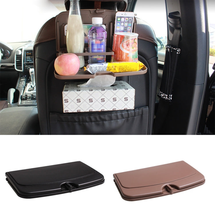 Car Seat Back Sundries And Beverage Storage Tray(Black) - Car Drink Holders by PMc TechLife | Online Shopping South Africa | PMc TechLife | Buy Now Pay Later Mobicred