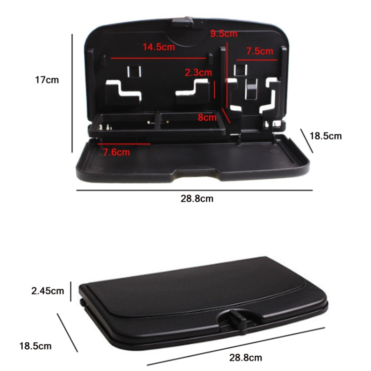 Car Seat Back Sundries And Beverage Storage Tray(Black) - Car Drink Holders by PMc TechLife | Online Shopping South Africa | PMc TechLife | Buy Now Pay Later Mobicred