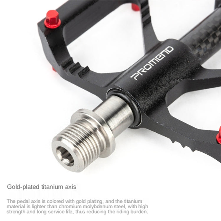 1 Pair PROMEND Titanium Axle Carbon Tube Bicycle Pedal Mountain Bike Road Bike 3 Palin Pedal PD-M86C-TI - free shipping - PMc TechLife - Order now!