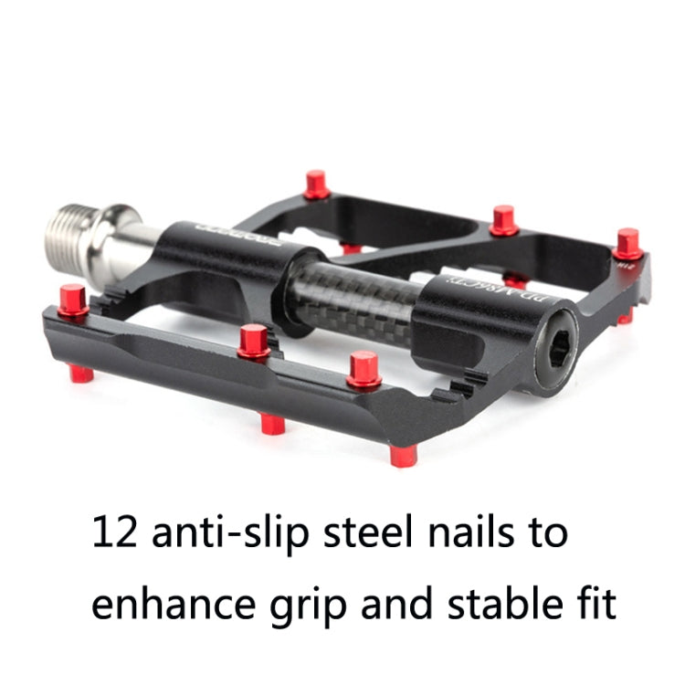 1 Pair PROMEND Titanium Axle Carbon Tube Bicycle Pedal Mountain Bike Road Bike 3 Palin Pedal PD-M86C-TI - free shipping - PMc TechLife - Order now!