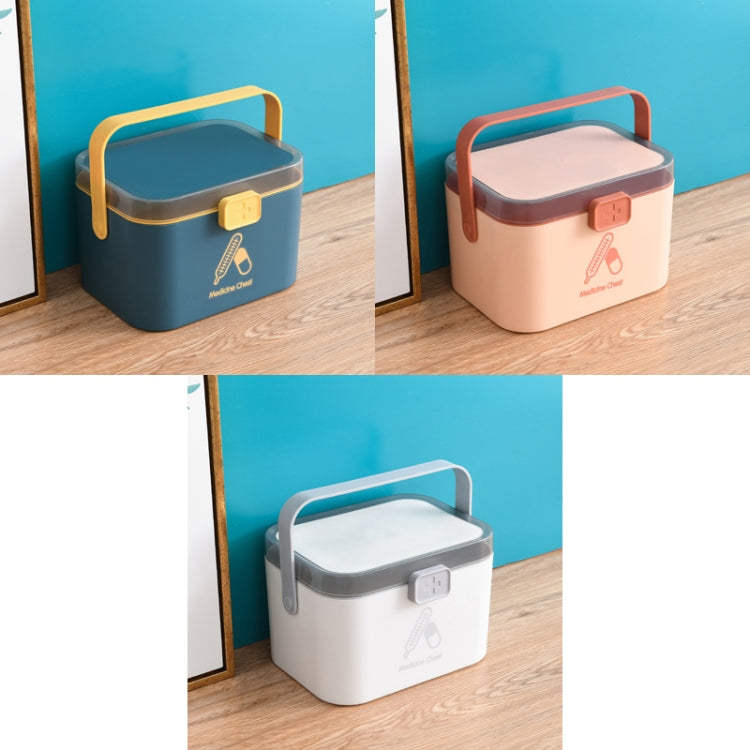 Household Plastic Small Medicine Box Portable Medicine Storage Box, Size: 21.4 x 15.8 x 14.7cm(Pink) - free shipping - PMC TechLife - Order now!