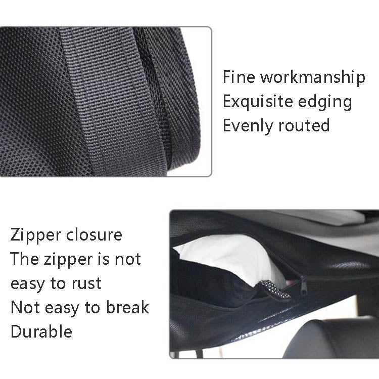 Car Storage Network Pocket Car Roof Seating Room Mesh Folding Hanging Bag, Style: Single Layer(Black) - free shipping - PMC TechLife - Order now!